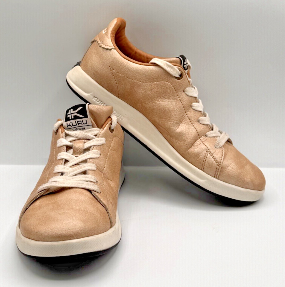 KURU Roam Orthopedic Sneakers womens size 7 Metallic Bronze Leather